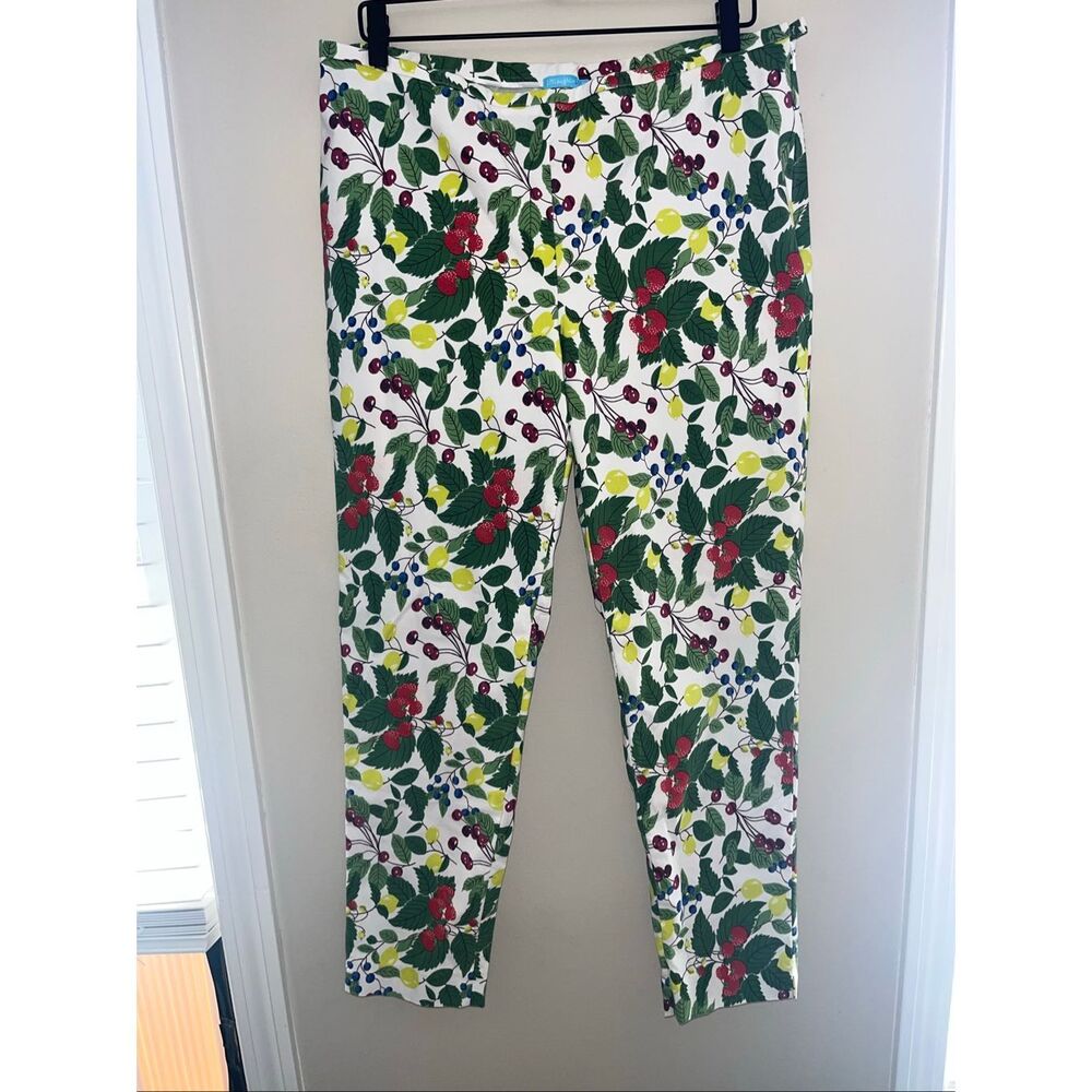 J.McLaughlin Slim Ankle Pants Fruit Print Size 14*